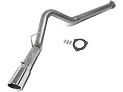 Muffler Catback Exhaust System; Single Tip; Stainless Steel (15-16 F-250 Super Duty SuperCab)