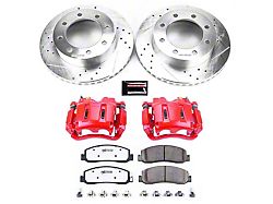PowerStop Z36 Extreme Truck and Tow 8-Lug Brake Rotor, Pad and Caliper Kit; Front (2011 4WD F-250/F-350 Super Duty SRW)