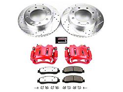 PowerStop Z36 Extreme Truck and Tow 8-Lug Brake Rotor, Pad and Caliper Kit; Front (2012 4WD F-250/F-350 Super Duty SRW)