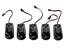 5-Piece Amber LED Roof Cab Lights; Smoked Lens (17-22 F-250 Super Duty)