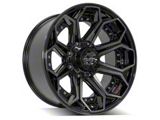 4Play 4P80R Brushed Black 8-Lug Wheel; 20x10; -24mm Offset (99-07 F-350 Super Duty SRW)