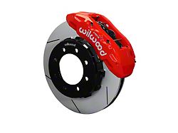 Wilwood TX6R Front Big Brake Kit with 16-Inch Slotted Rotors; Red Calipers (11-12 4WD F-250 Super Duty)