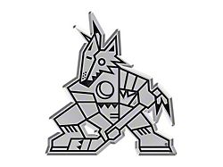 Arizona Coyotes Molded Emblem; Chrome (Universal; Some Adaptation May Be Required)