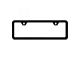 Thin 2-Hole Mini License Plate Frame (Universal; Some Adaptation May Be Required)