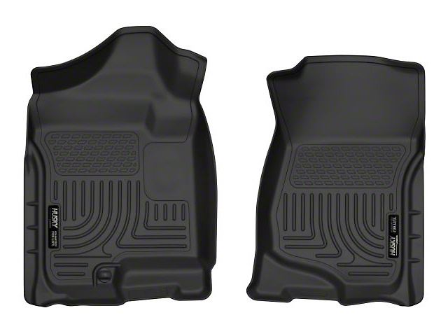 Husky Liners WeatherBeater Front Floor Liners; Black (07-14 Sierra 2500 HD Extended Cab, Crew Cab)
