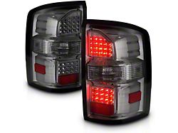Axial LED Tail Lights; Black Housing; Smoked Lens (14-18 Sierra 1500 w/ Factory Halogen Tail Lights)