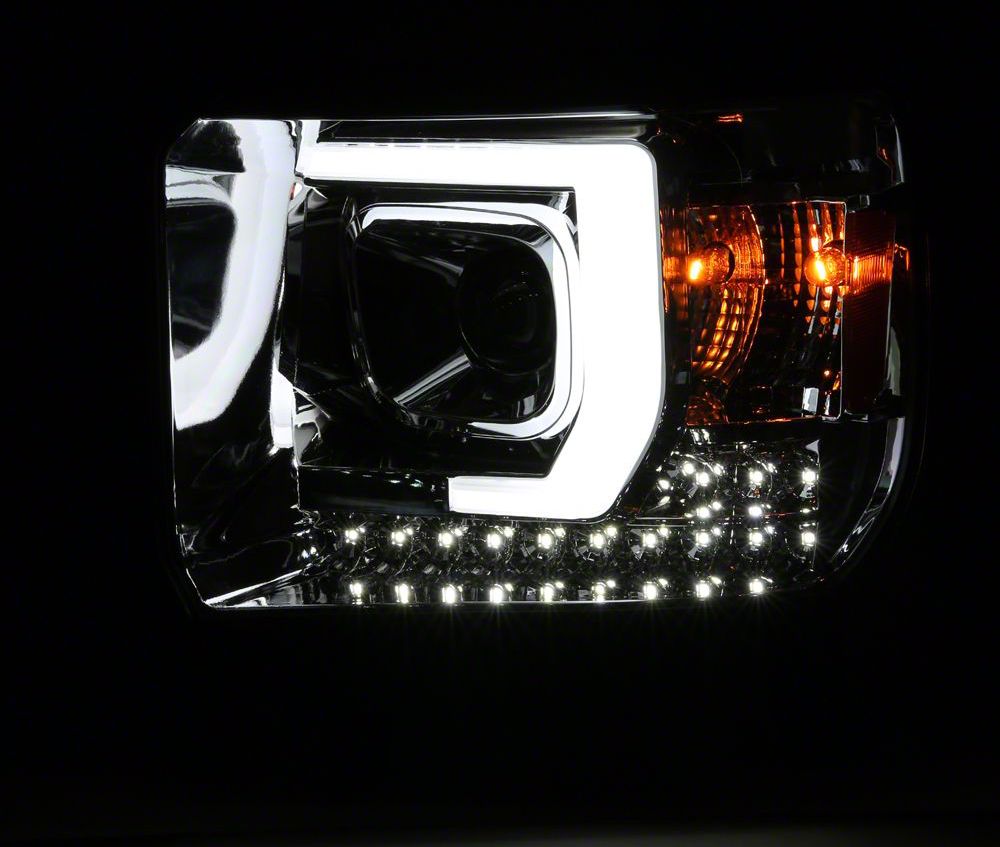 Raxiom Axial Series Projector Headlights; Chrome Housing; Clear Lens