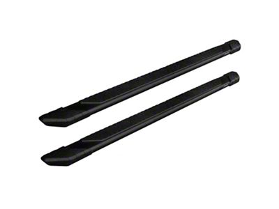 Raptor Series 5-Inch Tread Step Slide Track Running Boards; Black Textured (05-23 Tacoma Access Cab)
