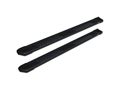 Raptor Series 6-Inch OEM Style Slide Track Running Boards; Black Textured (05-23 Tacoma Access Cab)