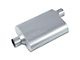 Street Series Street Flow 2 Chamber Aluminized Center/Offset Muffler; 2.50-Inch Inlet/2.50-Inch Outlet (Universal; Some Adaptation May Be Required)