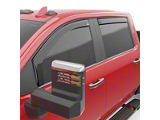 EGR In-Channel Window Visors; Front and Rear; Dark Smoke (20-26 Sierra 3500 HD Crew Cab)