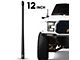 EcoAuto Flexible Replacement Antenna; 12-Inch; Black (20-23 Jeep Gladiator JT)