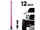 EcoAuto Flexible Replacement Antenna; 12-Inch; Pink (20-23 Jeep Gladiator JT)