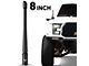 EcoAuto Flexible Replacement Antenna; 8-Inch; Black (07-23 Jeep Wrangler JK & JL)