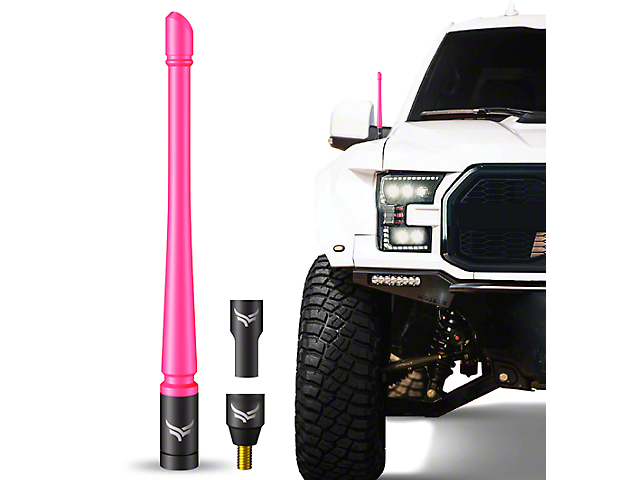 EcoAuto Flexible Replacement Antenna; 8-Inch; Pink (Universal; Some Adaptation May Be Required)