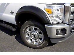 Fender Flare; Extra Wide Style; Front; Smooth Black Finish; 6.50 x 2-Inch; 2-Piece (07-13 Sierra 1500)