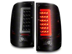 Axial C-Tube LED Tail Lights; Black Housing; Smoked Lens (07-13 Sierra 1500)