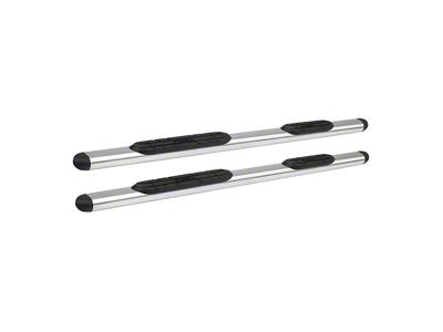 Premier 4 Oval Nerf Side Step Bars with Mounting Kit; Stainless Steel (05-23 Tacoma Double Cab)