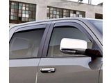 Low Profile Ventvisor Window Deflectors; Front and Rear; Dark Smoke (10-26 RAM 3500 Crew Cab)
