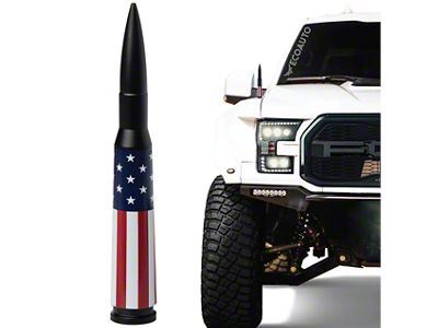 EcoAuto Bullet Antenna; American Flag (21-23 Bronco)