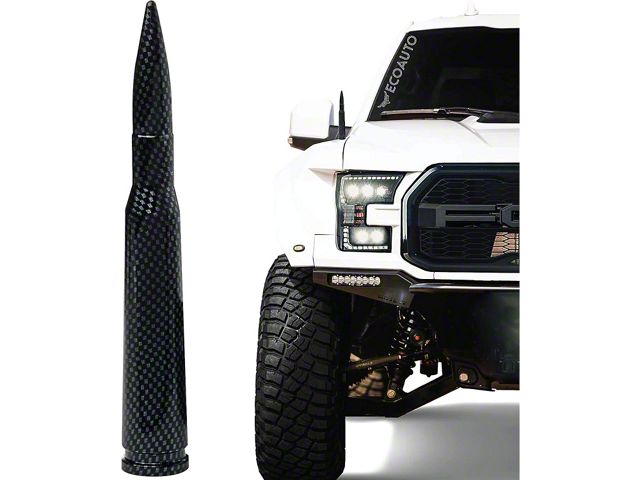 EcoAuto Bullet Antenna; Carbon Fiber (21-24 Bronco)