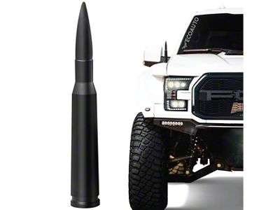 EcoAuto Bullet Antenna; Matte Black (21-23 Bronco)