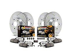 PowerStop Z36 Extreme Truck and Tow 8-Lug Brake Rotor and Pad Kit; Front and Rear (19-26 RAM 3500 DRW w/ 8x156mm Bolt Pattern)