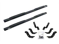 Go Rhino 4-Inch 1000 Series Side Step Bars; Textured Black (15-19 6.6L Duramax Sierra 3500 HD Double Cab)