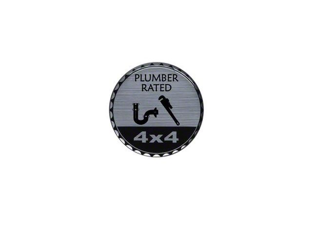 Plumber Rated Badge (Universal; Some Adaptation May Be Required)