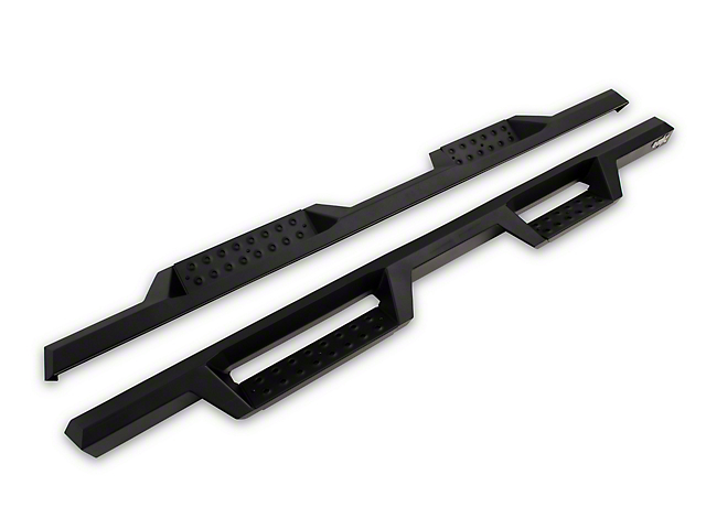 Silverado 3500 HDX Drop Nerf Side Step Bars; Textured Black (20-21 ...