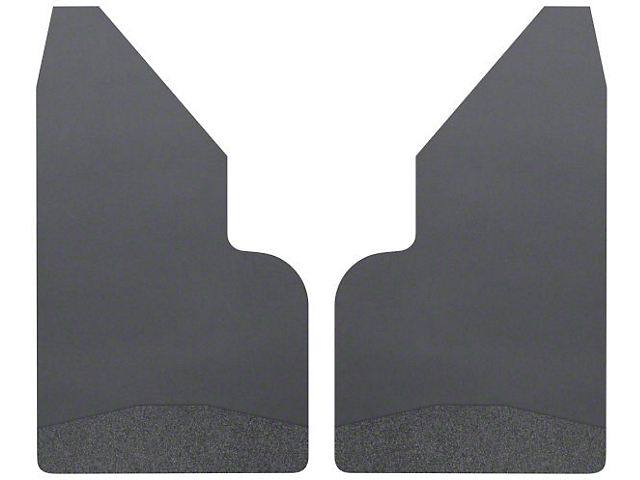 Husky 14-Inch Wide Mud Flaps; Front or Rear; Black Weight (Universal; Some Adaptation May Be Required)