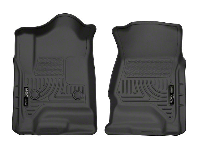 Husky Liners WeatherBeater Front Floor Liners; Black (15-19 Silverado 2500 HD Double Cab, Crew Cab)