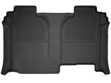 Husky Liners WeatherBeater Second Seat Floor Liner; Full Coverage; Black (20-26 Silverado 3500 HD Crew Cab w/o Rear Underseat Storage)