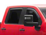 EGR In-Channel Window Visors; Front and Rear; Matte Black (20-26 Silverado 3500 HD Crew Cab)