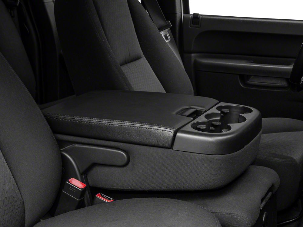 RedRock Replacement Leather Center Console Cover Only; Black (0714