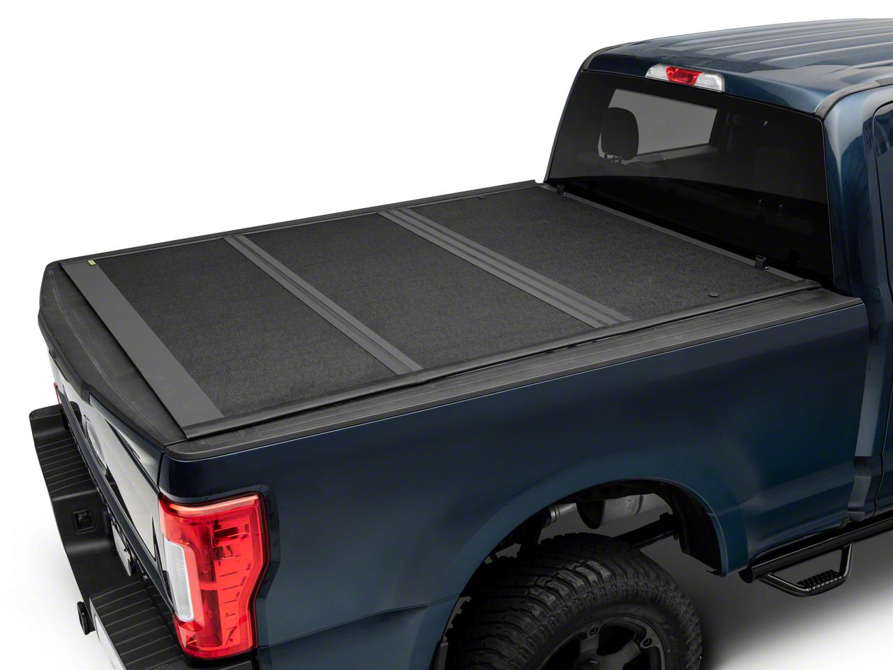 Proven Ground F-350 Super Duty Low Profile Hard Tri-Fold Tonneau Cover ...