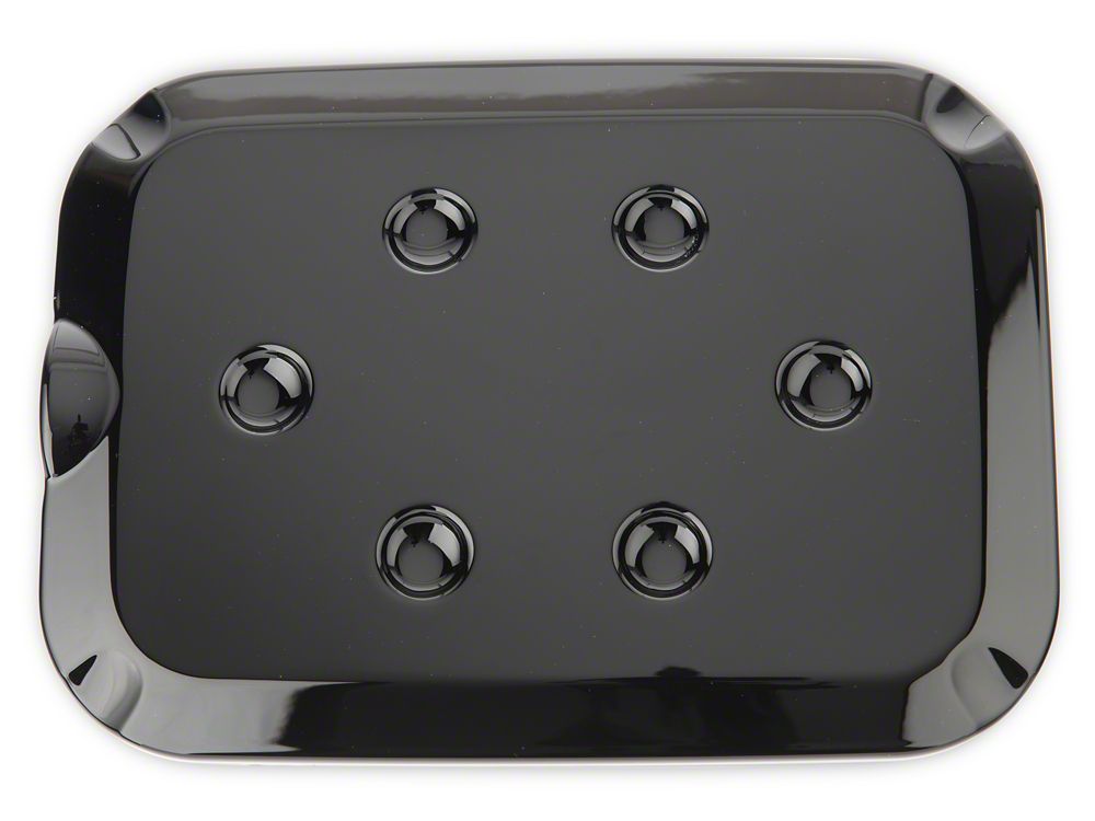 RedRock Fuel Door Cover; Gloss Black (1116 F350 Super Duty) RedRock