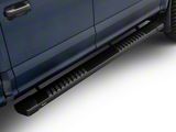 Raptor Series 6-Inch OEM Style Slide Track Running Boards; Black Textured (17-26 F-350 Super Duty SuperCrew)