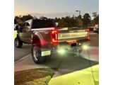 Hitch Bar Reverse 7-Inch LED Flood Lighting Heavy Duty Bolt-On Blacked Out Kit (17-26 F-350 Super Duty)