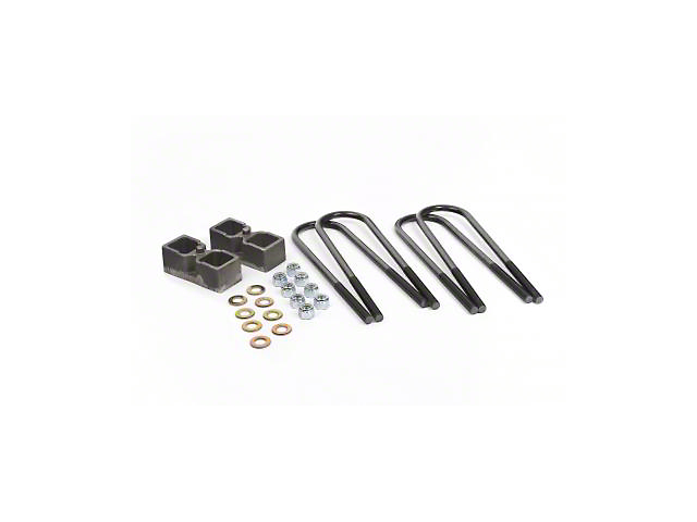 Daystar Suspension Lift Kit; Spacers; 2-Inch Lift; Includes Complete Block, U-Bolt Kit and 4-Inch Axle Tube Diameter; Rear (11-18 4WD F-350 Super Duty)