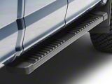 6-Inch Wide Flat Running Boards; Black (17-26 F-350 Super Duty SuperCrew)