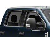 In-Channel Window Deflectors; Front and Rear; Smoke (17-26 F-350 Super Duty SuperCrew)