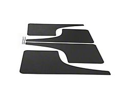 Mud Flaps; Front and Rear; Textured Black (17-26 F-350 Super Duty SRW)