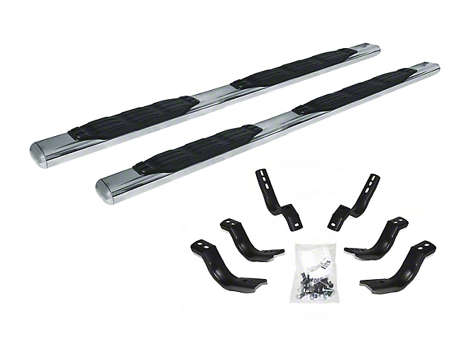 5-Inch 1000 Series Cab Length Side Step Bars; Stainless Steel (11-16 F-350 Super Duty SuperCab)