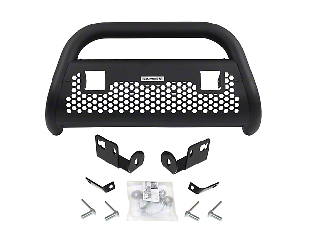 RC2 LR Bull Bar with Two 3-Inch Cube Lights; Textured Black (11-16 F-350 Super Duty)