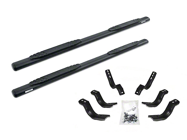 4-Inch OE Xtreme Side Step Bars; Textured Black (11-16 F-350 Super Duty SuperCab)