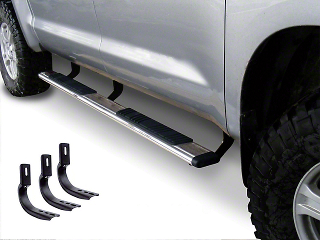 5-Inch OE Xtreme Low Profile Side Step Bars; Stainless Steel (11-16 F-350 Super Duty SuperCab)