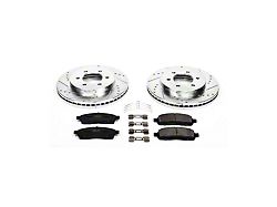 PowerStop Z23 Evolution Sport 6 or 7-Lug Brake Rotor and Pad Kit; Front (04-08 4WD F-150)