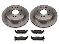 PowerStop OE Replacement 6-Lug Brake Rotor and Pad Kit; Rear (04-17 F-150; 17-18 F-150 Raptor)
