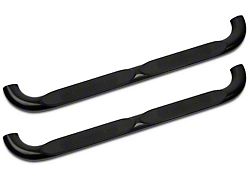 Barricade 4-Inch Oval Bent End Side Step Bars; Gloss Black (97-03 F-150 SuperCab)